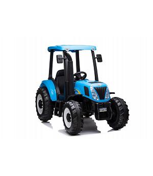 Tractor eléctrico infantil 12v, 2x45w, Mando RC, Música, Color Azul - LE9332